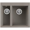 Elleci Lavello Elleci Incasso 2 vasche 59x50 Quadra 150 Keratek Plus Dove LKQ15089