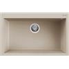 Elleci Lavello Elleci Incasso 1 vasca 79x50 Quadra 130 Keratek Plus Champagne LKQ13095