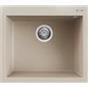 Elleci Lavello Elleci Incasso 1 vasca 57x50 Quadra 105 Keratek Plus Champagne LKQ10595