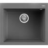 Elleci Lavello Elleci Incasso 1 vasca 57x50 Quadra 105 Keratek Plus Grigio Dark Grey LKQ10599