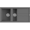Elleci Lavello cucina 1 vasca e mezza 100x51 cm da incasso in Keratek Plus Grigio Dark Grey | Elleci Best 475 LKB47599