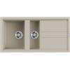 Elleci Lavello cucina 1 vasca e mezza 100x51 cm da incasso in Keratek Plus Champagne | Elleci Best 475 LKB47595