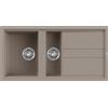 Elleci Lavello cucina 1 vasca e mezza 100x51 cm da incasso in Keratek Plus Grigio Dove Elleci Best 475 LKB47589