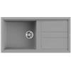 Elleci Lavello cucina 1 vasca 100x51 cm da incasso in Keratek Plus Grigio Light Grey | Elleci Best 480 LKB48097