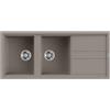 Elleci Lavello cucina grigio 2 vasche 116x51 cm da incasso in Keratek Plus | Elleci Best 500 LKB50093