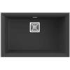 Elleci Lavello Elleci Incasso 1 vasca 69x43,8 Karisma 120 Sottotop Granitek Nero LGK12040BSO
