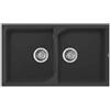 Elleci Lavello in granito nero 86x50cm 2 vasche | Elleci Ego 450 LGE45040