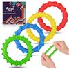 Aolso Fidget Toys,4 Pezzi di Braccialetti Fidget Elastici for Antistress Bambini Antistress Adulti,Giochi Autismo per ADHD, Autismo per Alleviare L'ansia da Stress,Come Regali per Bambini