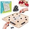 Huifengjie Gioco di Scacchi Magnetici, Gioco degli scacchi magnetico, Magnetic Chess Game con Effetto Pietre Magnetiche,Dama Gioco da Tavolo Educativo Gioco,gioco degli scacchi magnetico per bambini e adulti, A