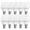 Aigostar - Lampadine LED E14, 7 W Equivalenti a 49 W， Luce Bianca Calda 3000K， 620 Lumen， G45 Lampadina， Pacco da 10