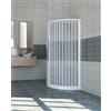 ROLLPLAST PINTO Box Doccia semicircolare in PVC a soffietto 80x80 cm