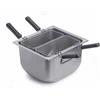 PINTINOX Cuocipasta 22 litri completo di 2 settori e coperchio cm 70x38x29h
