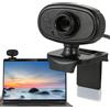 Ynnhik Webcam per PC - fotocamera USB HD 1080p con microfono e messa a fuoco automatica incorporato | Plug & Play Webcam per laptop e desktop, streaming, videochiamate, vista grandangolare, riduzione del rum