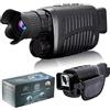 NGBFF Visore Notturno, Strumento for la visione notturna a occhio singolo 1080p occhiali for la visione notturna a infrarossi ad alta definizione binocolo da campeggio giorno e notte doppio uso,per birdwat