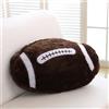 SMIUPIN Sport a tema palla divano cuscino da lancio, peluche morbido imbottito calcio cuscino di baseball, soffice cuscino decorativo di rugby basket (Rugby)