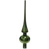 Kaemingk Puntale Albero di Natale in Vetro Verde Pino smaltato 26cm 1 Pezzo
