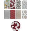 IlGruppone Il Gruppone Passione Casa Telo Arredo in Cotone Panama Stampato Varie Fantasie GrandFoulard Copridivano Copriletto Sofà Prodotto Italiano Singolo e Matrimoniale - Aria Bordeaux - 1 Posto