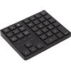 VBESTLIFE Tastierino Numerico Wireless, 35 Tasti Calcolatrice Bluetooth Ergonomica da 2,4 GHz Tastierino Numerico, Tastierino Numerico per Contabilità Finanziaria Silenziosa da 250 MAh, per Laptop PC Desktop