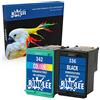 RINKLEE Sostituzione per HP 336 342 XL Cartuccia d'Inchiostro Compatibile con HP Photosmart 2570 2575 2710 8150 C3100 C3180 C4180 D5160 DeskJet 5440 5442 6310 Officejet 6315 PSC 1510 | 1 Nero 1 Colore