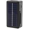 Pjeghbvop 18650 Carica solare con la stazione di ricarica intelligente della batteria della scanalatura del doppio della porta di tipo C per uso all'aperto di viaggio