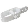 Alberts 611095 Tendifilo, zincato, plastificato Bianco