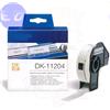 BROTHER COMPATIBILE BROTHER ROTOLO da 400 ETICHETTE per MULTIUSO NERO su BIANCO 17mm x 54mm COMPATIBILE - DK-11204