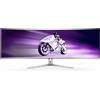 Philips Evnia 8000 49M2C8900/00 Monitor PC 124,2 cm (48.9") 5120 x 1440 Pixel Dual QHD QD-OLED Bianco [49M2C8900/00]