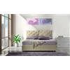 Veradea Letto corona - ecopelle, beige, matrimoniale