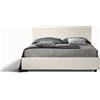 Veradea Letto orione - ecopelle, bianco, singolo