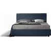 Veradea Letto orione - ecopelle, blu, matrimoniale