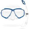 Cressi Perla, Snorkeling, Apnea, Immersioni - Maschera Perla o Combo Set Maschera Perla + Snorkel Mexico,Taglia Unica, Unisex Adulto