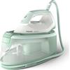 Philips Ferro da Stiro con Caldaia a Vapore Potenza 2400 Watt Funzione Vapore Verticale Piastra in Ceramica colore Verde - PSG3010/70
