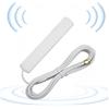 Tefola TP‑002 Antenna WiFi Dual Band, 2G 3G 4G 5G Full Band 8DBI Antenna ad alto guadagno per router WiFi domestico Scheda di rete wireless(Bianco)