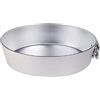 Pentole Agnelli Family Cooking Alluminio Tortiera Conica con Anello, Argento, 32 cm