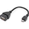 Digitus AK-300309-002-S cavo USB USB 2.0 0,2 m USB A Nero