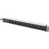 Digitus Ciabatta con profilo in alluminio, 10 prese, cavo di DN-95404