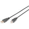 Digitus AK-300105-010-S cavo USB 1 m USB A USB B Nero