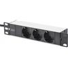 Digitus Ciabatta con profilo in alluminio, 3 prese, cavo di DN-95411