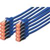 Digitus DK-1644-050-B-10 cavo di rete Blu 5 m Cat6 DK-1644-050-B-10