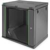 Digitus DN-19 12-U-EC-SW rack 12U Da parete Nero DN-19 12-U-EC-SW