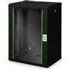Digitus DN-19 16-U-SW rack 16U Da parete Nero DN-19 16-U-SW