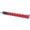 Digitus Ciabatta con profilo in alluminio e interruttore di DN-95410-R
