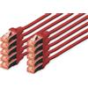 Digitus DK-1644-020-R-10 cavo di rete Rosso 2 m Cat6 DK-1644-020-R-10