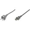 Digitus AK-440115-012-S cavo di alimentazione Nero 1,2 m Accoppiatore C5 IEC C5