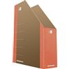 Donau Life - Contenitore per documenti in cartone, formato A4, 800, colore: Arancione/Tipo A4/80, pieghevole, materiale: cartoncino, spazio per etichette, colore: arancione, formato A4, peso (g/m2)
