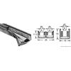 OSCULATI Canalina Semplice Profilo Guida Vetri Scorrevoli STAND-PRO 15 x 16 mm