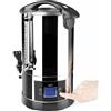 Lacor 69472 - Dispenser elettrico per acqua, caffè e tè; acciaio inossidabile, 1500 W