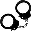 SuperLove Metal Hand Cuffs Black