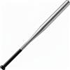 WELLDER Mazza da Baseball in Acciaio 81cm Rinforzata Super Resistente Peso 1,1Kg Nera o Color Argento con Grip