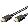 Goobay 51824 Cavo HDMI Standard, Dorato, Nero, 5.5mm Diametro, 10m Lunghezza del Cavo